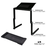Universal Adjustable Durable Laptop Stand With Compact Design, Black