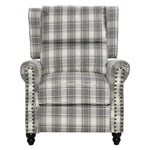 Elegant Wingback Recliner Armchair | Grey