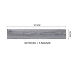 36pcs Rustic Style Wood Plank Pvc Flooring | Light Grey