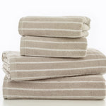 Deyongs Malmo Stripe Cotton Blend Towel Contemporary Woven Stripe Design
