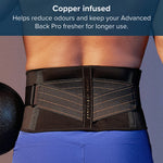 Back Pro - Compression Support Adjustable Compression Straps | Small/Medium | Black
