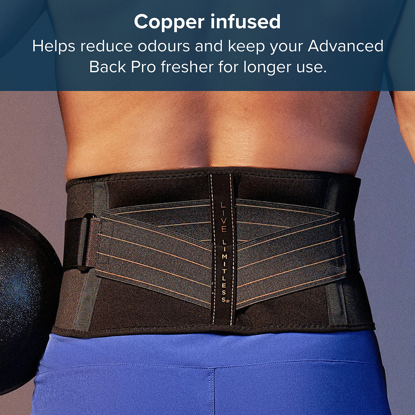 Back Pro - Compression Support Adjustable Compression Straps | Small/Medium | Black