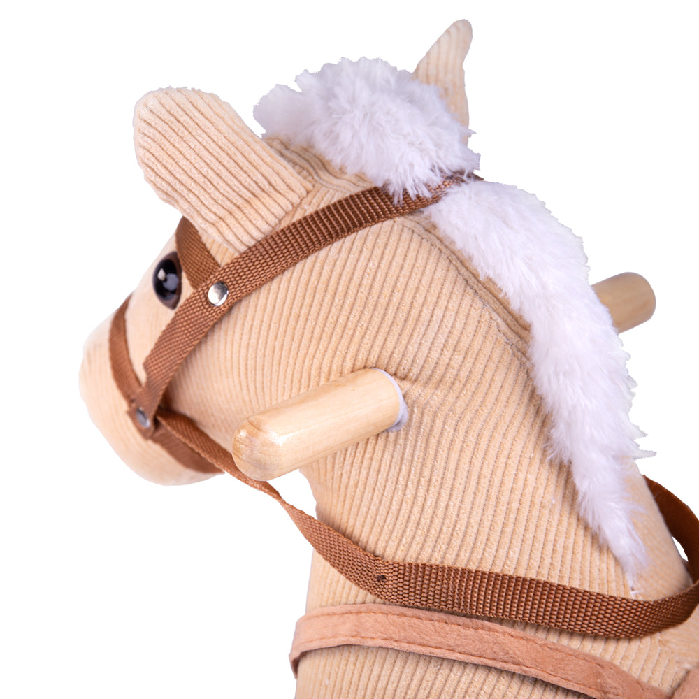 Wooden Cord Rocking Horse, Sturdy & Easy Grip Handles