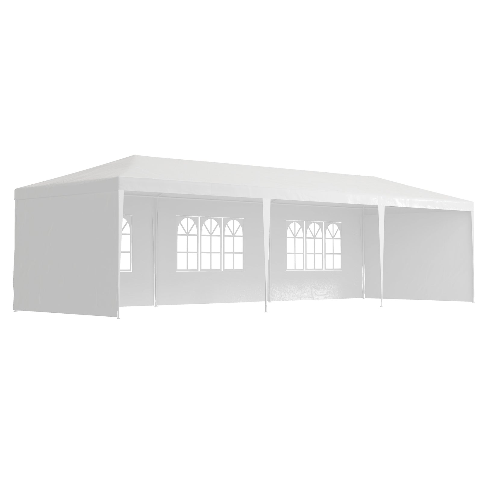 9m X 3m Outdoor Garden Gazebo Wedding Party Tent Canopy | White