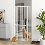 180cm Extra Tall Pet Gate Cat Gate With Narrow Gap, 76-104cm Wide