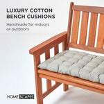 Outdoor Bench Cushion For 2 & 3 Seater Garden Seat Pad For Furniture, Kitchen, Dining & Indoor Use | 2 | Grey