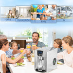 Ice Maker Machine And Water Dispenser No Plumbing Required | One Size | Silver