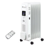 Oil Filled Radiator Space Heater With Heat Settings Remote | One Size | Black