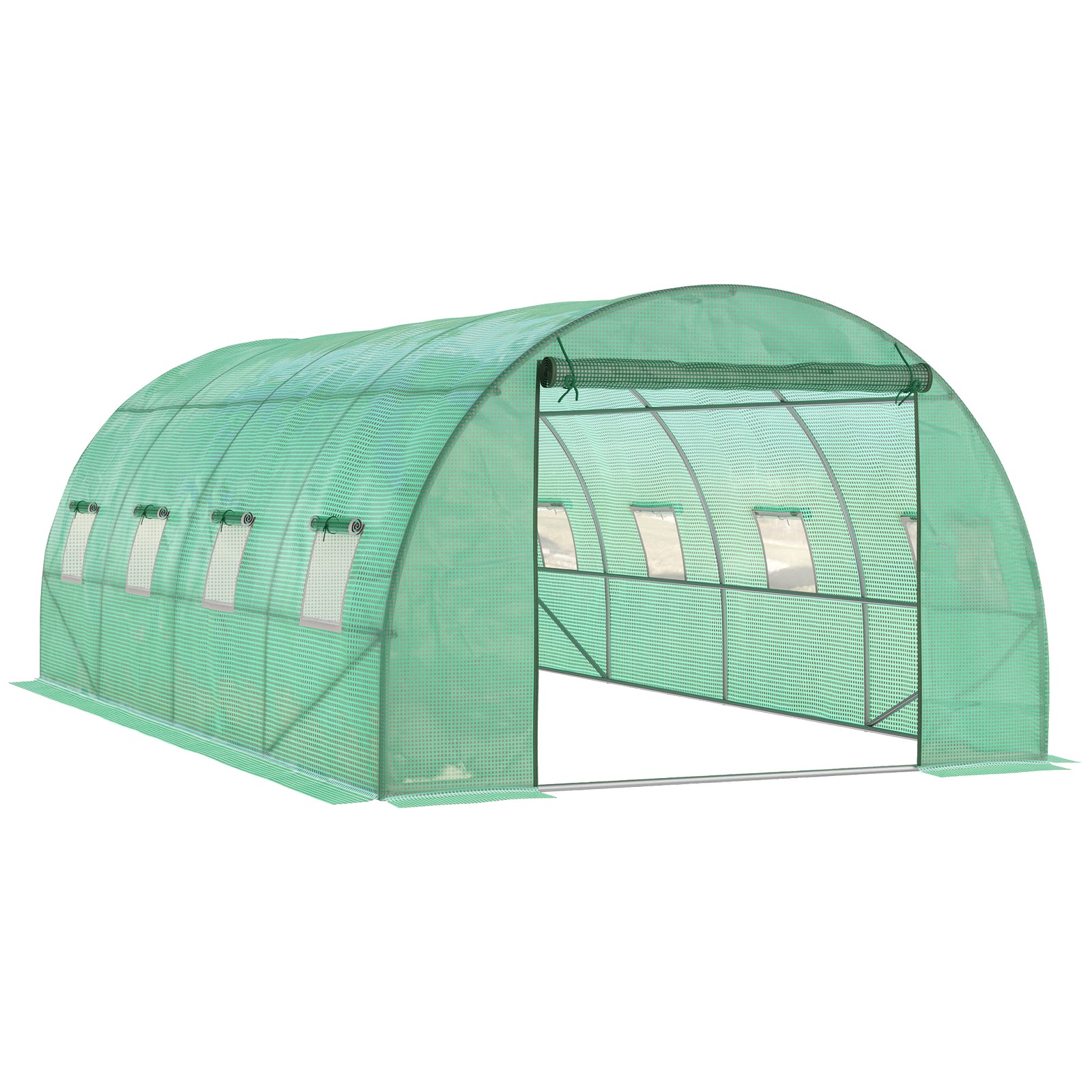 Walk-in  Polytunnel Greenhouse 6x3m