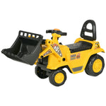 Ride-on Bulldozer Toddler Digger Excavator Scooter Storage Cart