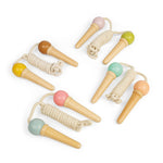 2pcs Wooden Ice Cream Skipping Ropes
