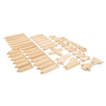 Bigjigs Toys 49 Piece Track Bundle for Wooden Train Sets