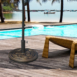 Heavy Duty Round Parasol Base, Bronze
