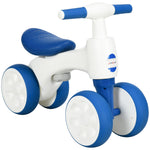 Baby Balance Bike W/anti-slip Handlebars (blue)