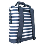 Contrast Striped Beach Cool Bag | One Size | NavyBlue