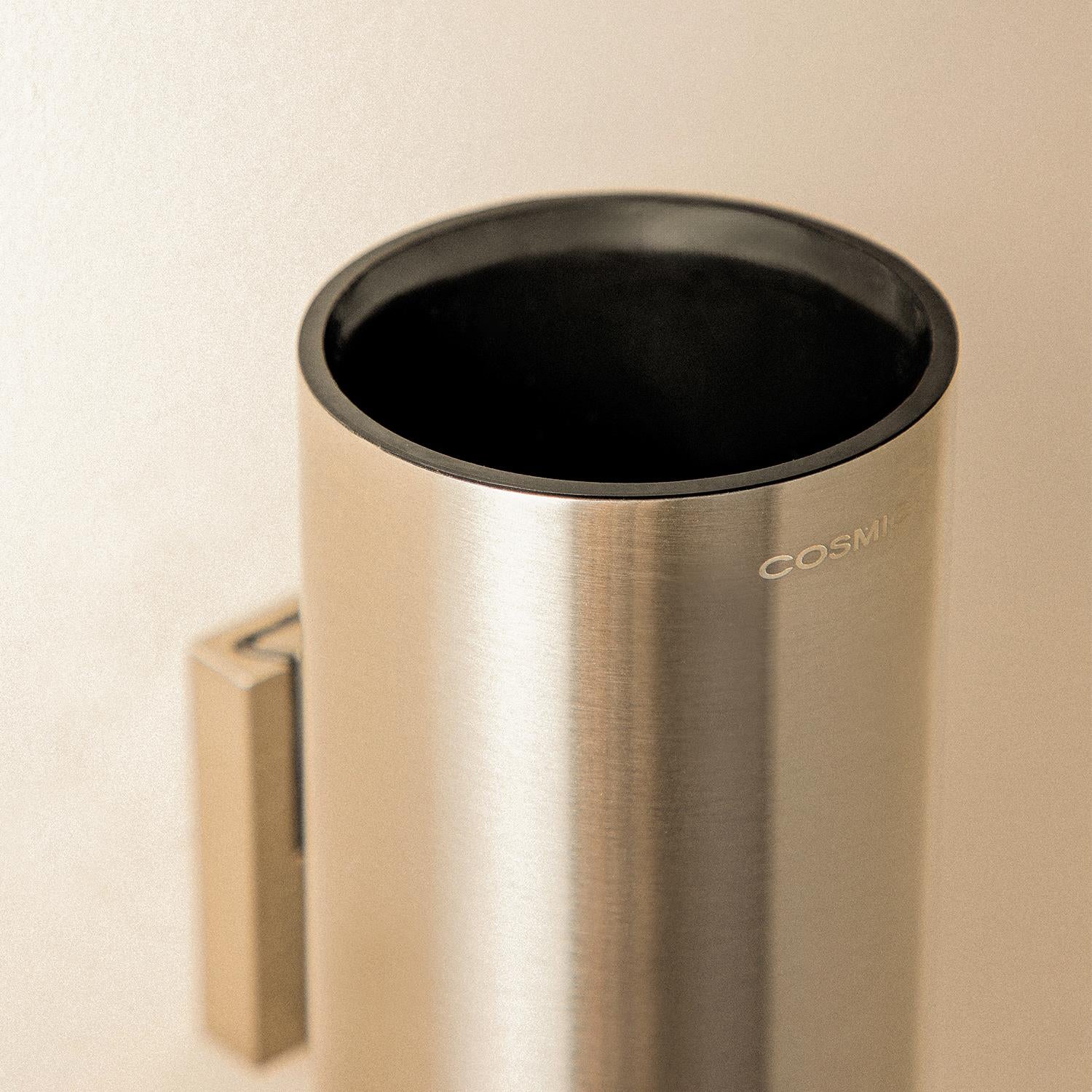 Toilet Brush & Holder 6,2cm, Gold Anti-corrosion, Architect S+ Collection