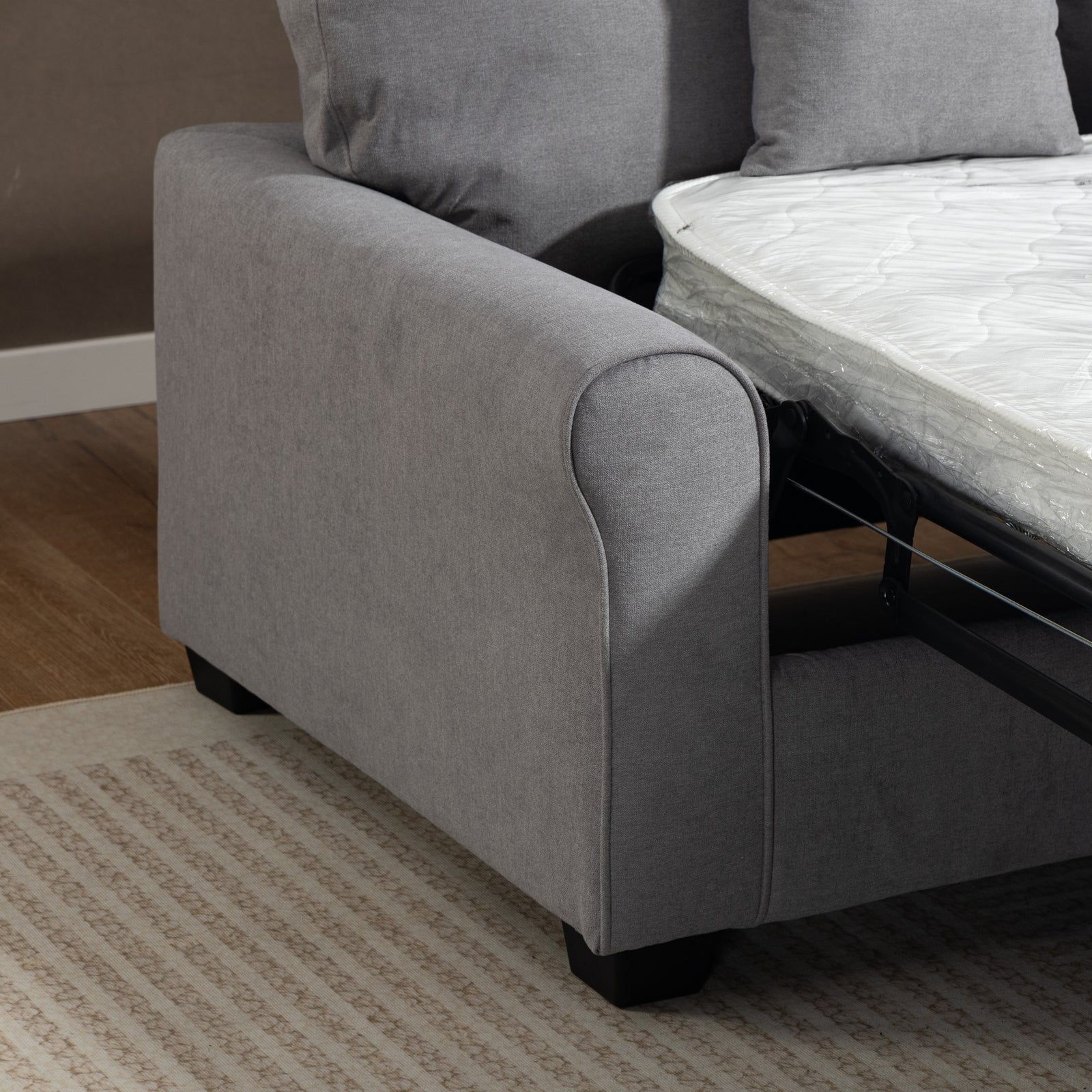 Lewiston Fabric Pull Out Sofabed | Grey