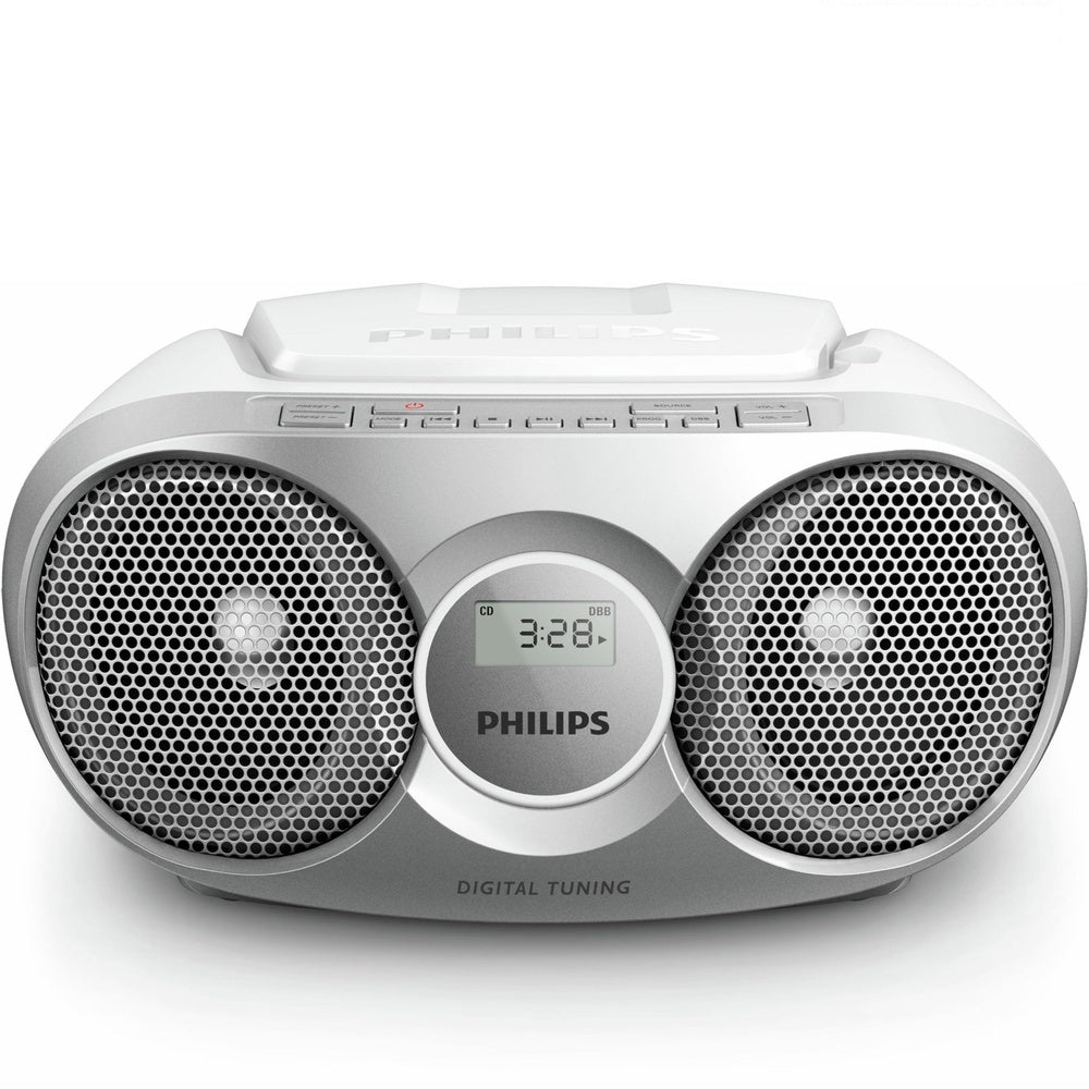 Az215 Portable Stereo Cd Player Dynamic Bass Soundmachine | Silver