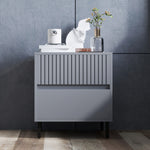 Bedside Table With 2 Drawers And Steel Legs For Bedroom | One Size