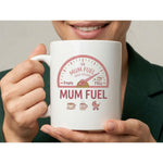 Dyzi Mom Fuel Coffee And Shopping Funny Quote Ceramic Mug White
