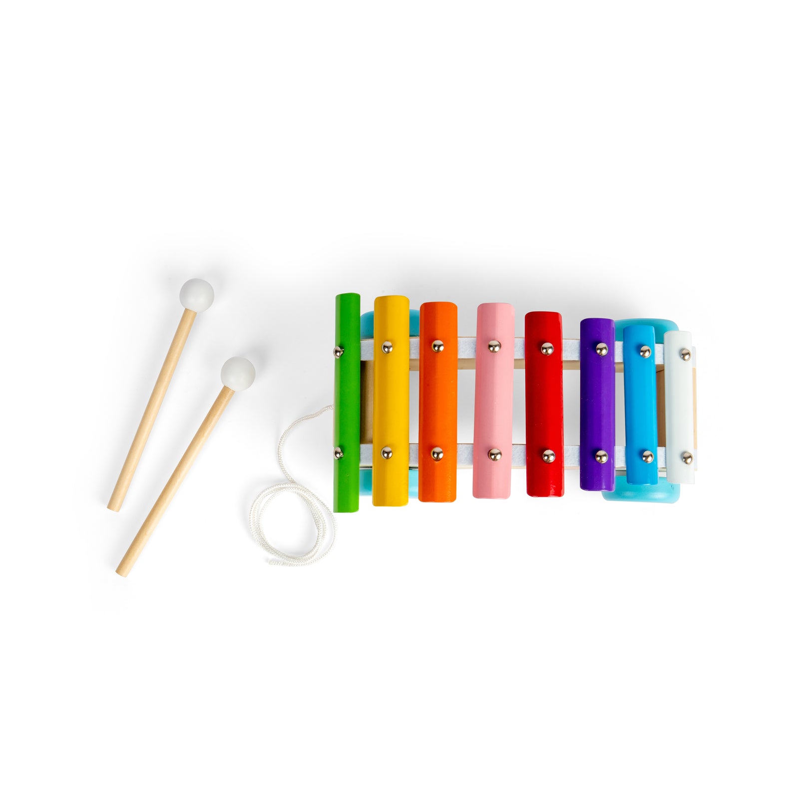 Bigjigs Toys Wooden Pull Along Xylophone For Kids
