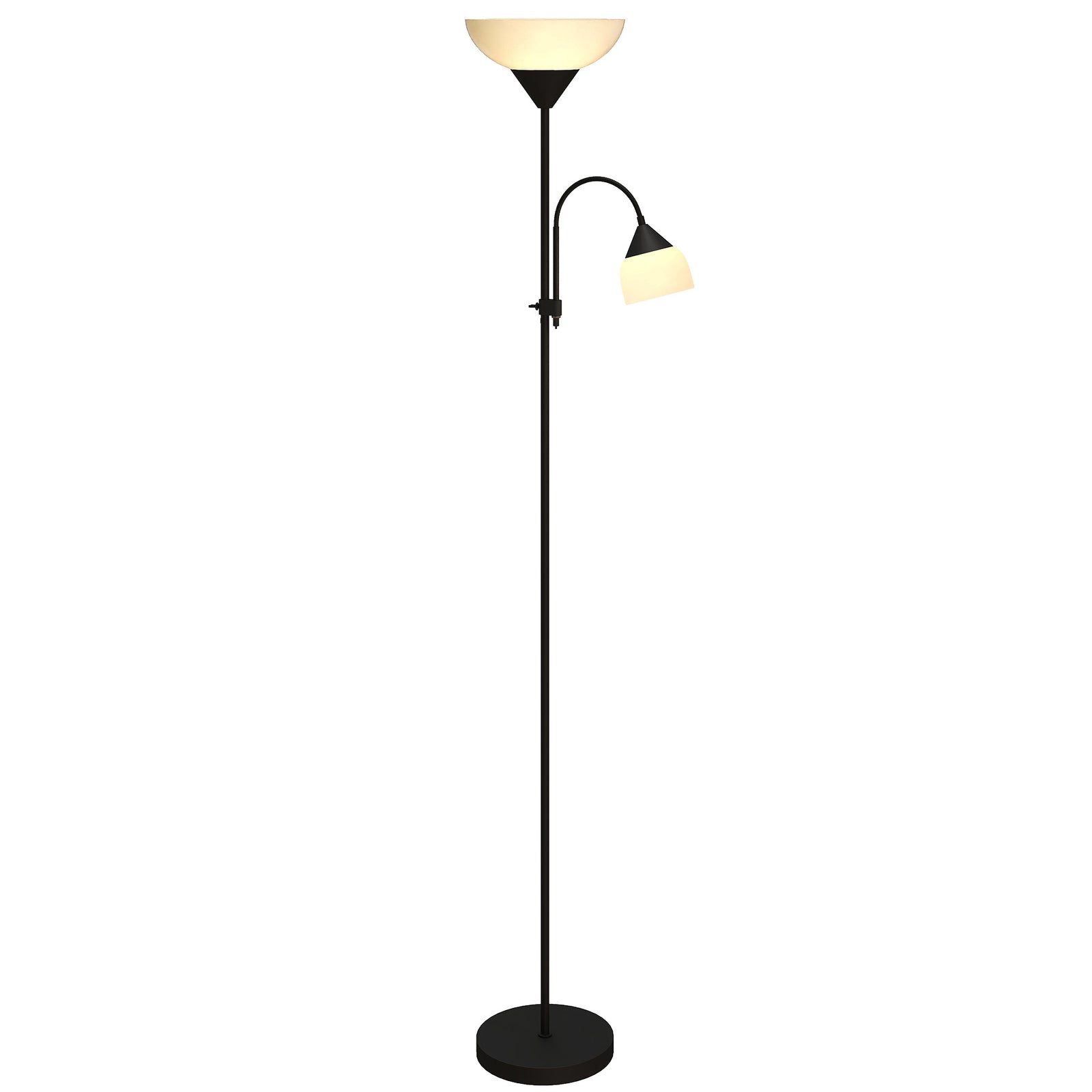 Mother-child Floor Lamp Duo Light With 3 Colour Temperatures | Black