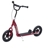 Push Scooter Teen Kids Stunt Bike Ride On With 12" Eva Tyres | Red