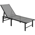 Sun Lounger, 5-level Reclining Sunbed