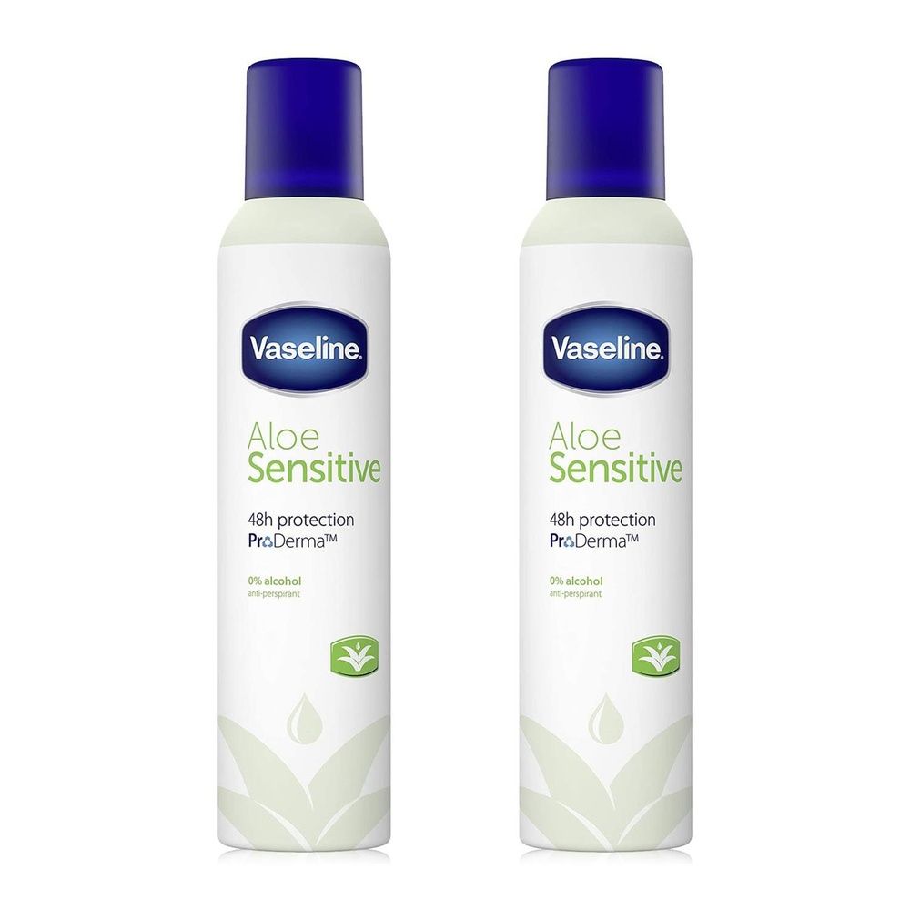 Vaseline Vaseline Anti-perspirant Deodorant Spray Aloe Sensitive Women 250ml, 2 Pack