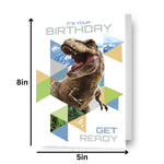 Jurassic World Dinosaur Birthday Card Official Product