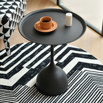 Modern Small Round Metal Side Table