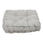 45cm Square Chair Seat Cushion Pad With Handle | Light Grey