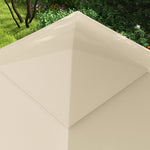 Garden Folding Tent Heavy Duty Pop Up Gazebo For Party | Cream