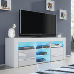 Pulse Tv Unit 145cm With Led Lights | White