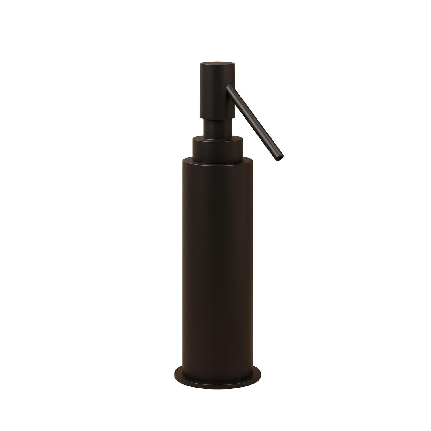 Soap Dispenser, 125ml Capacity, Black Matt Freestanding Collection Kubic