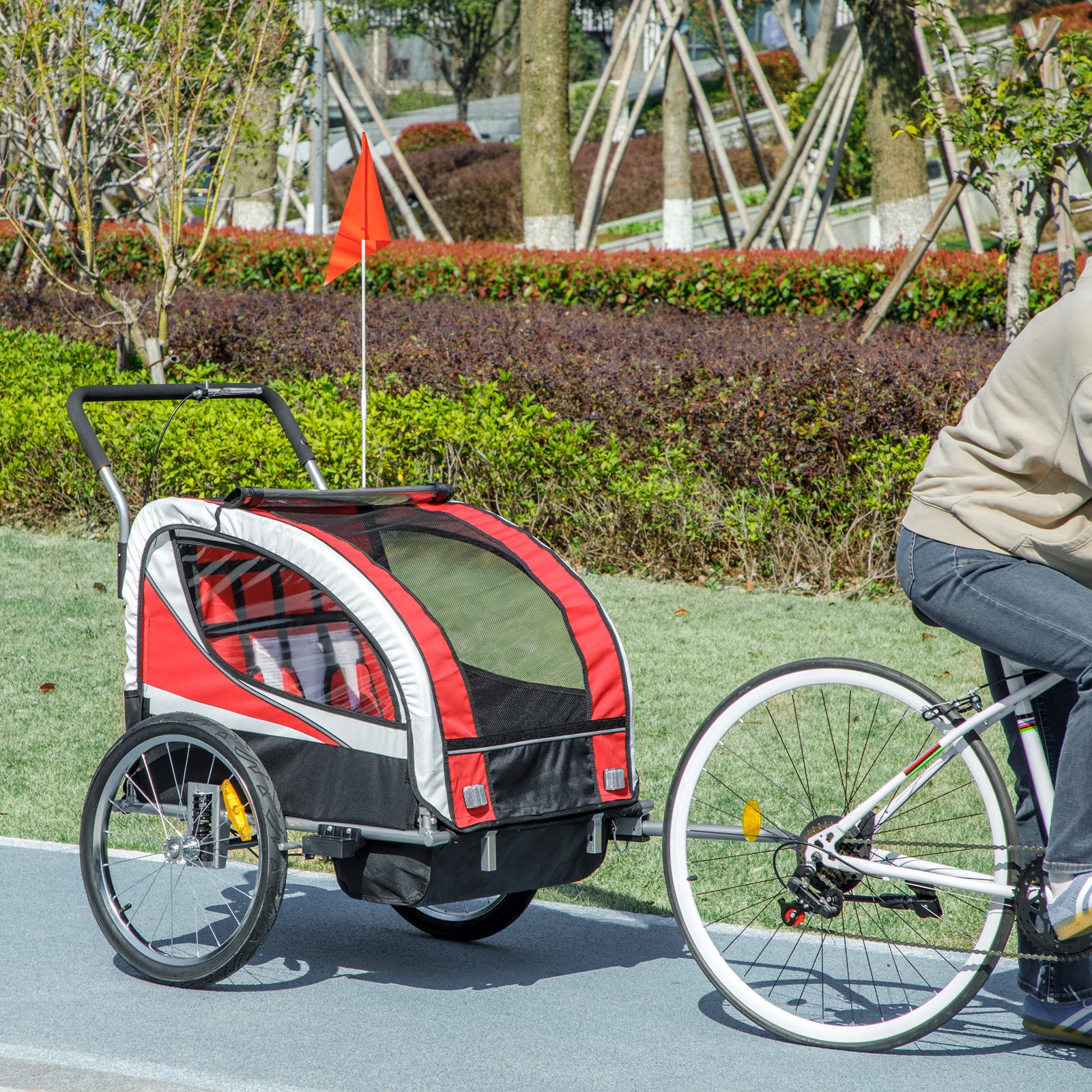 Kids Scooter With Adjustable Handlebar, Kick Scooter | Red