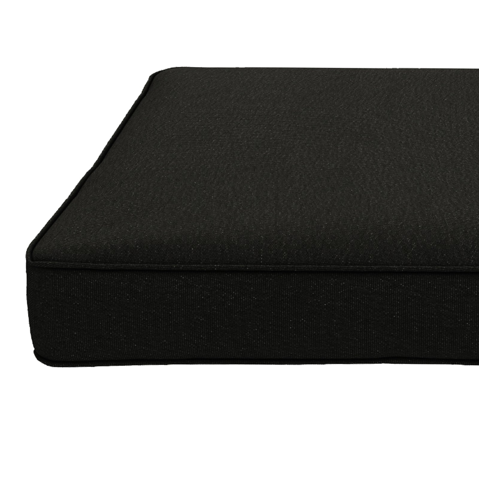 Set Of 4 Outdoor Seat Cushion With Ties, For Patio Furniture | Black
