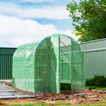 Polytunnel Greenhouse W/ Pe Cover, Walk-in Grow House