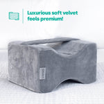 Orthopaedic Leg Pillow With Strap Fleece | One Size | Grey