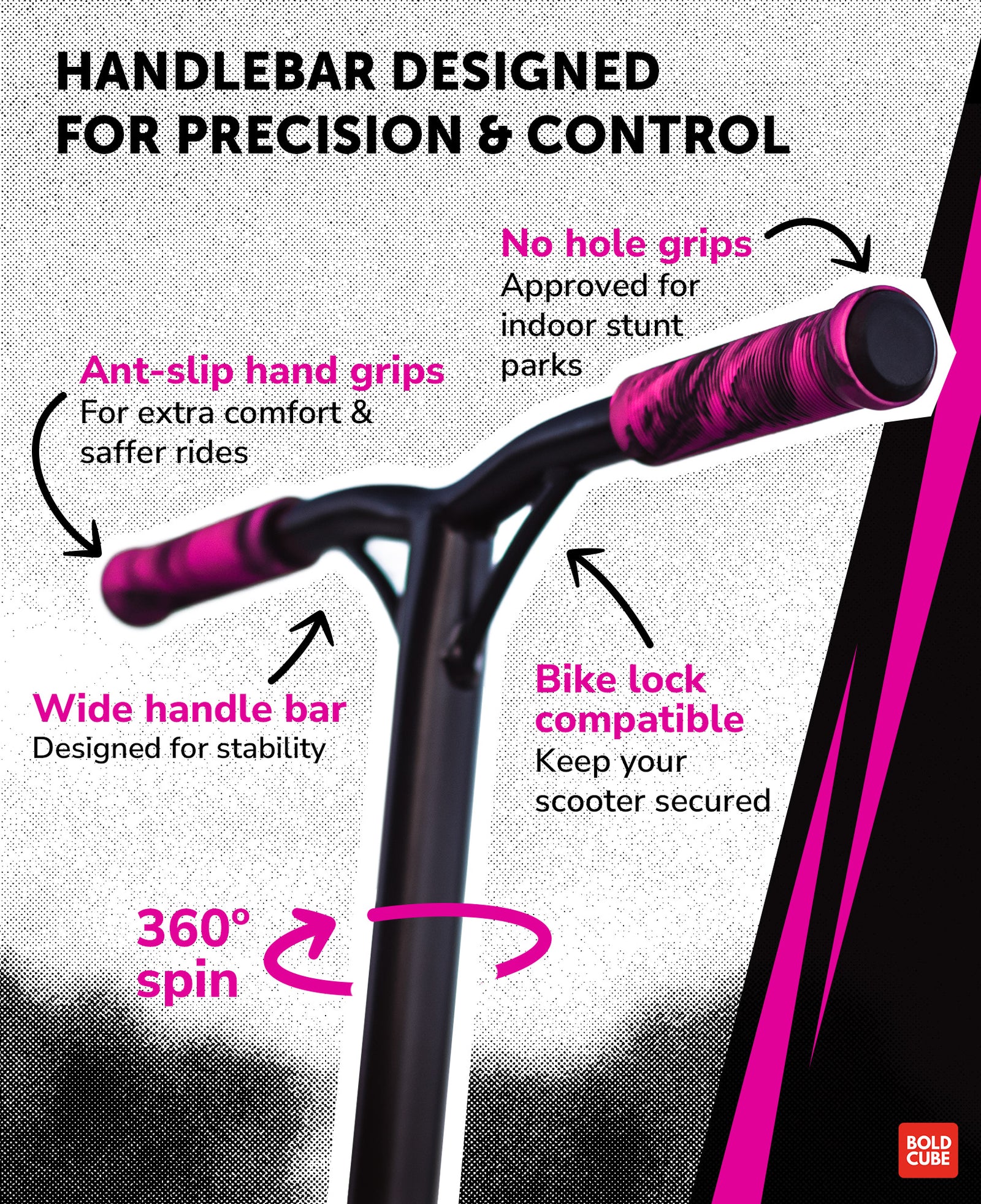 Deluxe Stunt Scooter | Pink