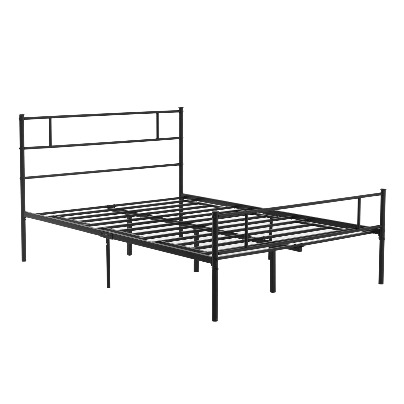 Single/double/king Metal Bed Frame Underbed Storage Space | Double | Black