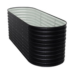 Raised Garden Boxes Oval-shaped Galvanized Steel Raised Garden Bed | Medium | Anthracite
