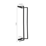 Modern Carbon Steel Wall Towel Rack With Hooks