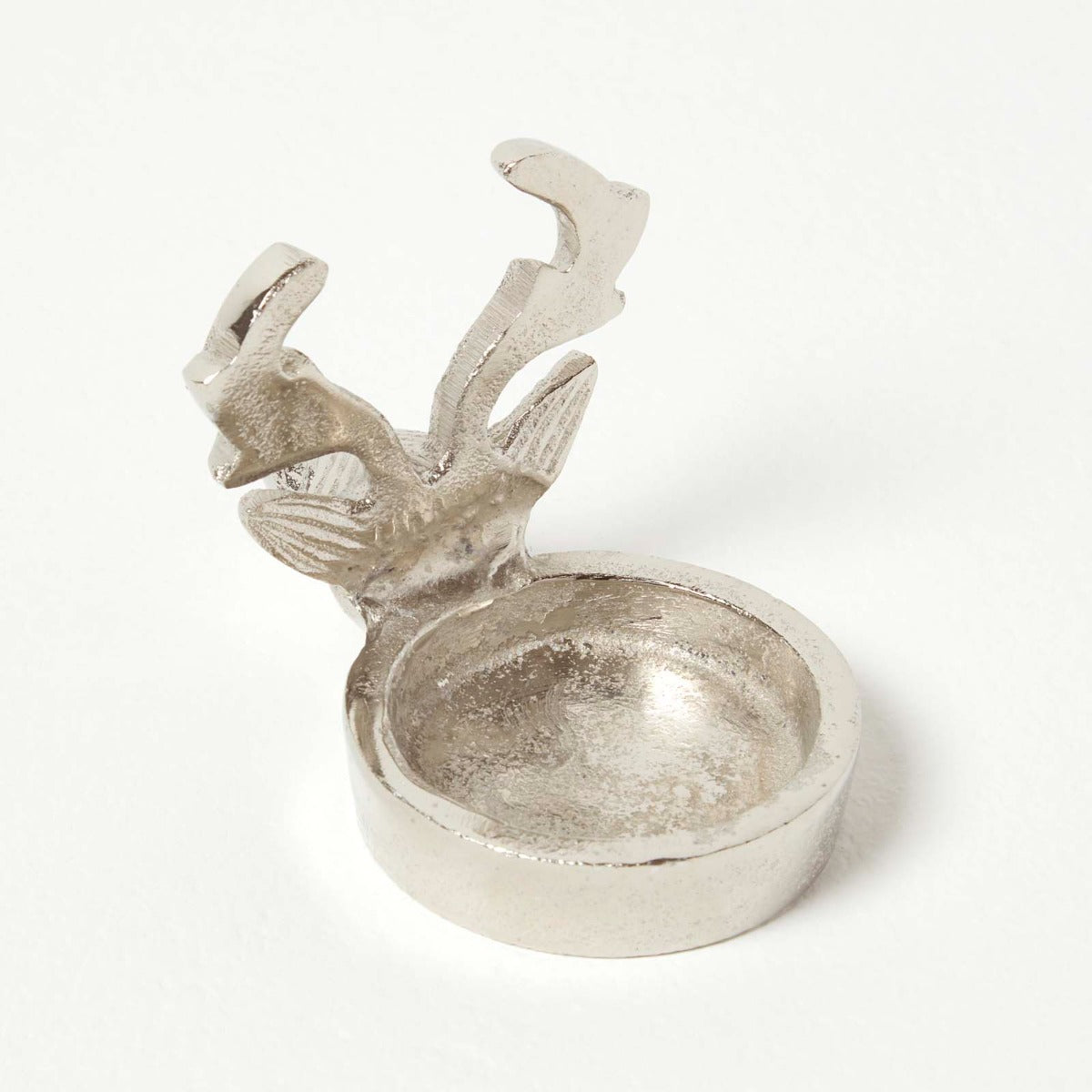 Set Of 4 Stag Christmas Metal Tea Light Holders, Metal