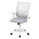 Office Desk Mesh Swivel Chair Computer Ergonomic Chair | Grey & White