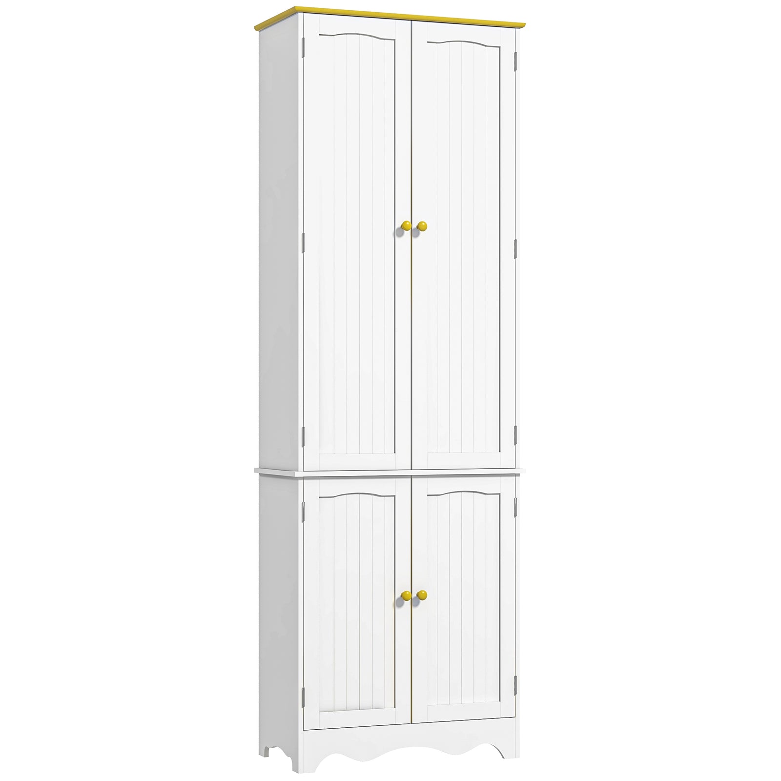Farmhouse Cupboard With 4 Shelves