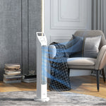 Oscillating Tower Fan Floor Fan With 7.5h Timer Home Office | One Size | White