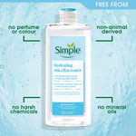 6 X 400ml Water Boost Micellar Cleansing Water For Dehydrated Skin | Set of 6 | White