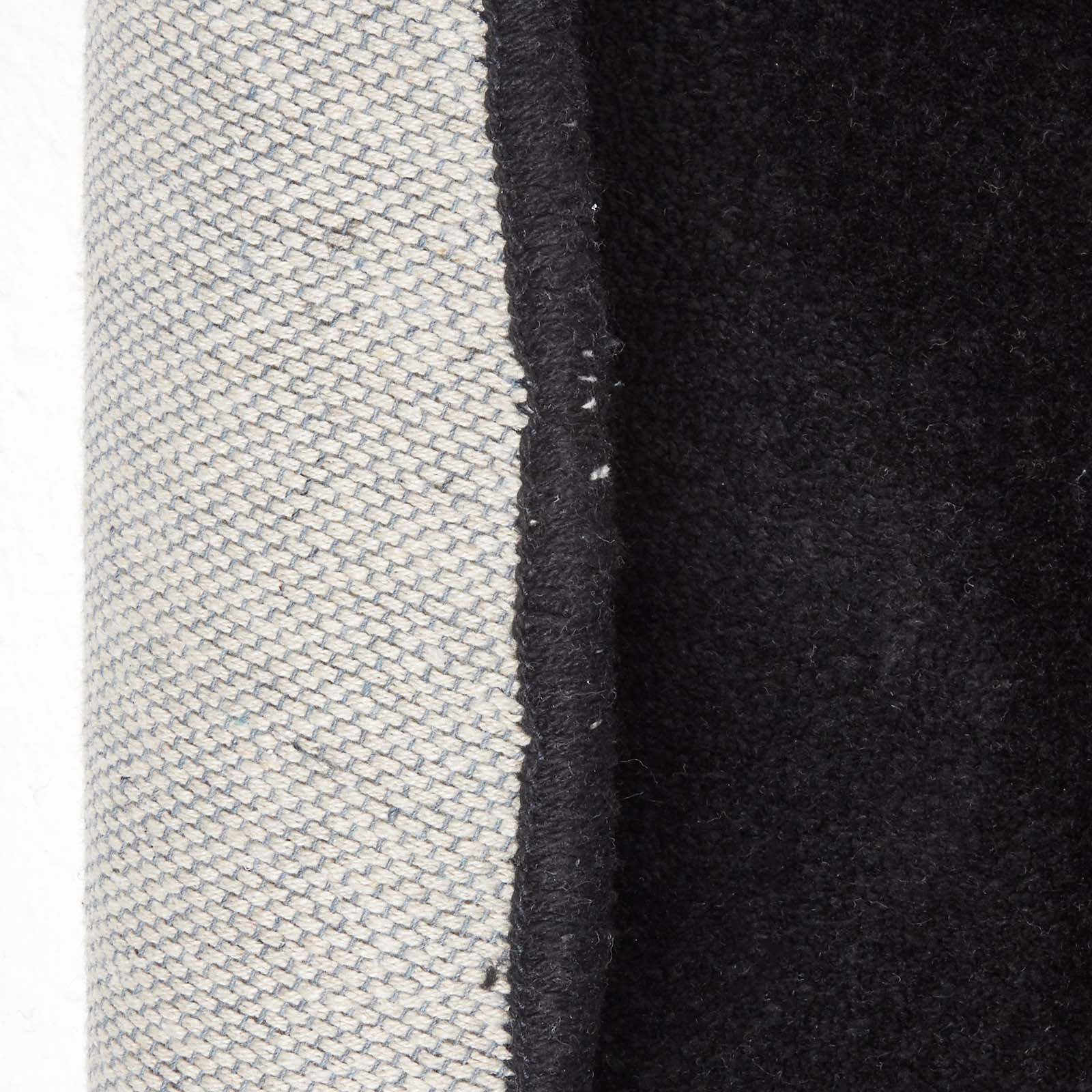 Hand Tufted Plain Cotton Large Round Rug | 150cm | Black