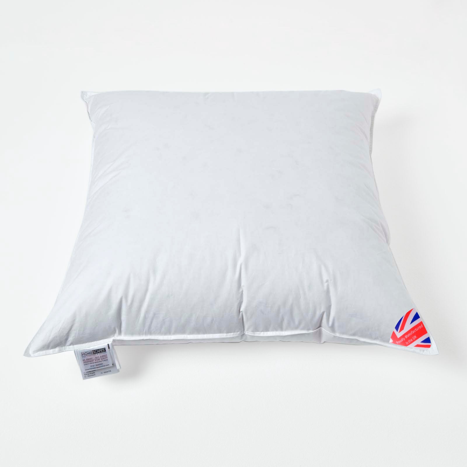 Duck Down Cushion Pad | 80cm x 80cm | White
